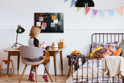 Magnetic marker board Coffee beans
