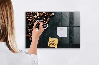 Magnetic marker board Coffee beans