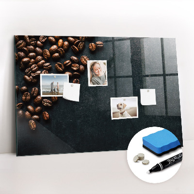 Magnetic marker board Coffee beans