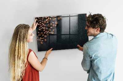 Magnetic marker board Coffee beans