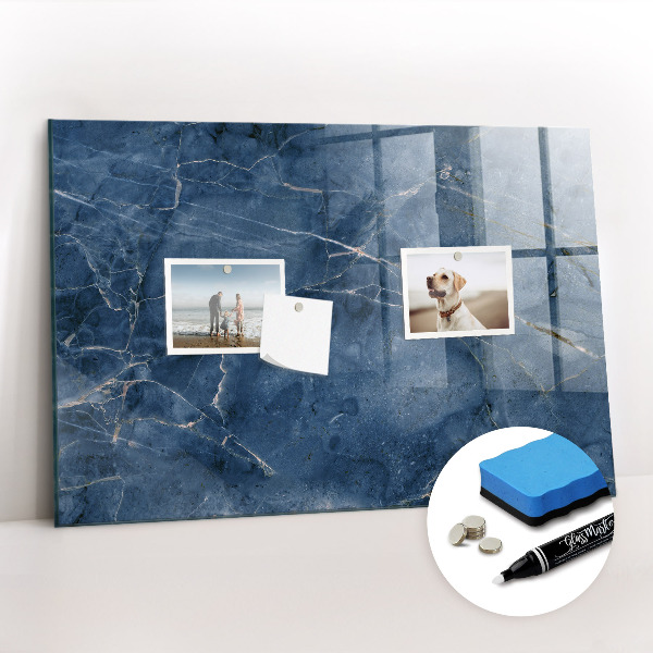 Glass dry erase board magnetic Elegant marble
