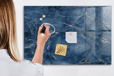 Glass dry erase board magnetic Elegant marble