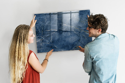 Glass dry erase board magnetic Elegant marble