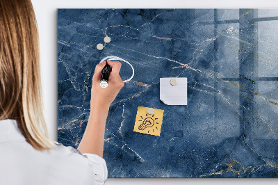 Glass dry erase board magnetic Elegant marble