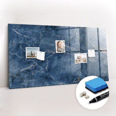 Glass dry erase board magnetic Elegant marble