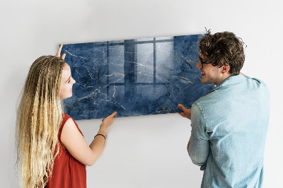 Glass dry erase board magnetic Elegant marble