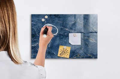 Glass dry erase board magnetic Elegant marble