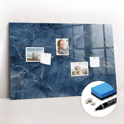 Glass dry erase board magnetic Elegant marble