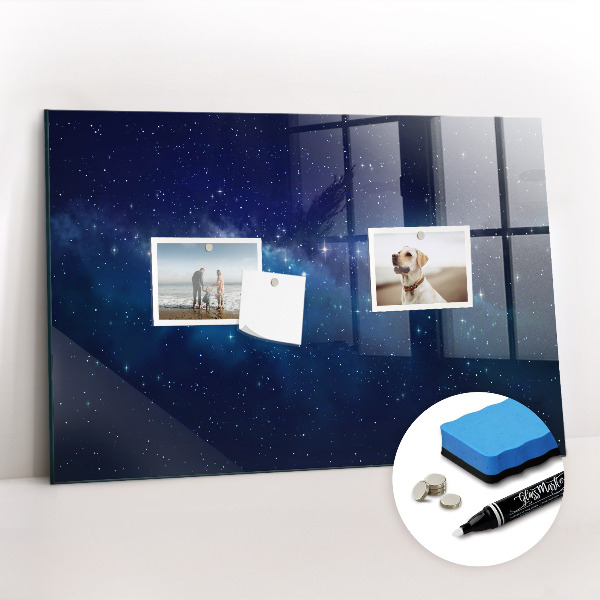 Magnetic dry erase board Dark sky stars