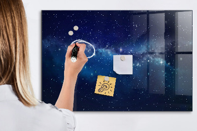 Magnetic dry erase board Dark sky stars