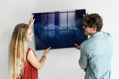 Magnetic marker board Dark sky stars