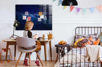 Magnetic dry erase board Dark sky stars