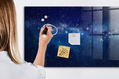 Magnetic dry erase board Dark sky stars