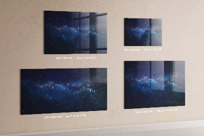 Magnetic dry erase board Dark sky stars