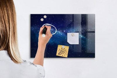 Magnetic dry erase board Dark sky stars