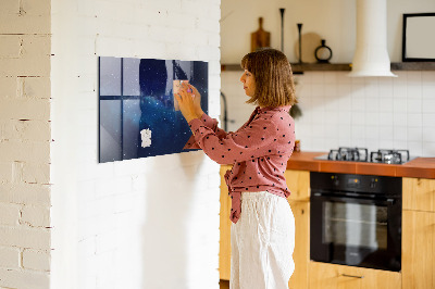Magnetic marker board Dark sky stars