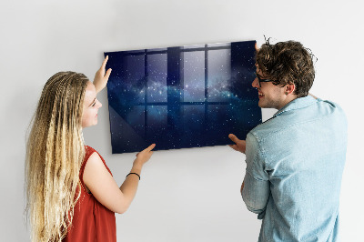 Magnetic marker board Dark sky stars