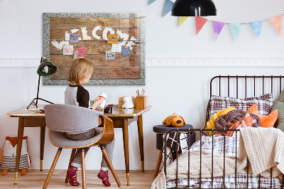 Magnetic marker board Welcome sign