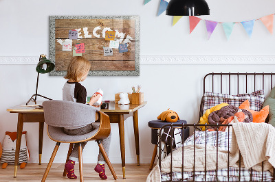 Magnetic marker board Welcome sign