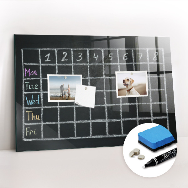 Glass dry erase board magnetic Lesson plan