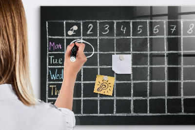 Glass dry erase board magnetic Lesson plan