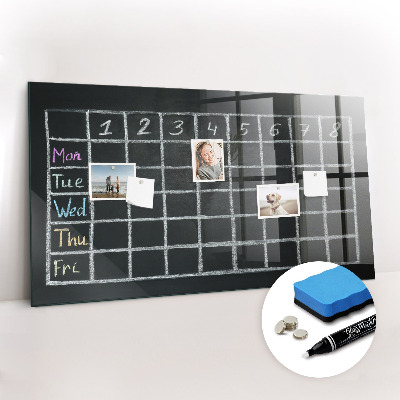 Glass dry erase board magnetic Lesson plan