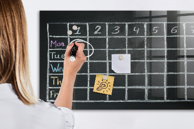 Glass dry erase board magnetic Lesson plan