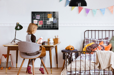 Glass dry erase board magnetic Lesson plan