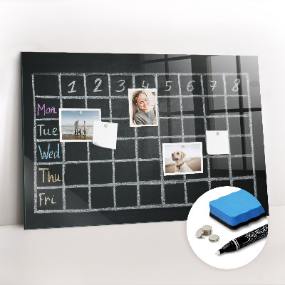 Glass dry erase board magnetic Lesson plan