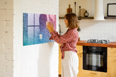 Magnetic glass board Gradient pattern