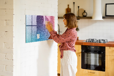 Magnetic glass board Gradient pattern