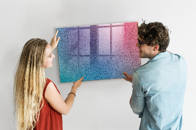 Magnetic glass board Gradient pattern