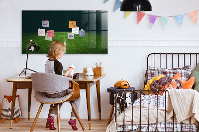 Glass dry erase board magnetic Football field