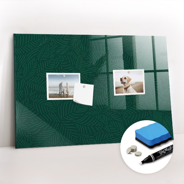 Magnetic marker board Leaf pattern