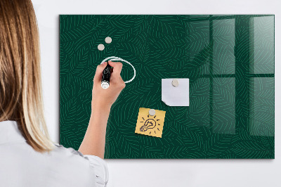 Magnetic marker board Leaf pattern