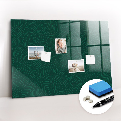 Magnetic marker board Leaf pattern