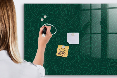 Magnetic marker board Leaf pattern