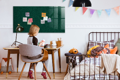 Magnetic dry erase board Leaf pattern