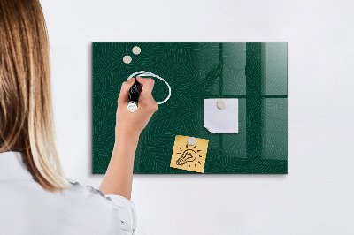 Magnetic marker board Leaf pattern