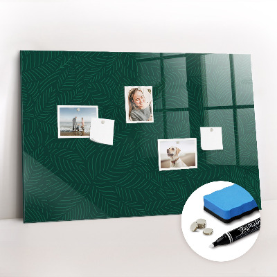 Magnetic marker board Leaf pattern