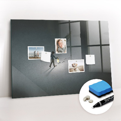 Magnetic dry erase board Wanderer in the dark