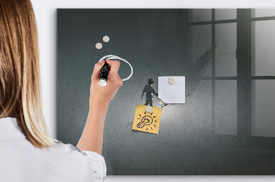 Magnetic marker board Wanderer in the dark