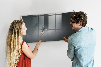Magnetic marker board Wanderer in the dark