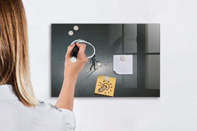 Magnetic marker board Wanderer in the dark