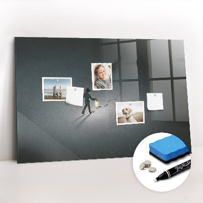 Magnetic dry erase board Wanderer in the dark