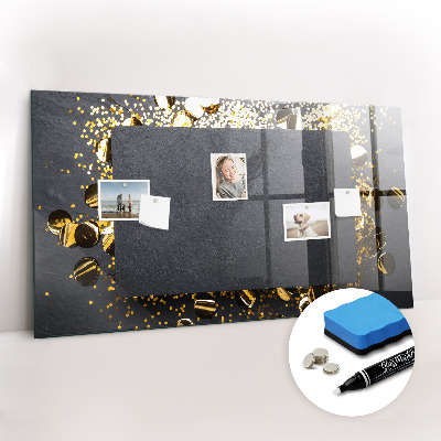 Magnetic marker board Golden confetti