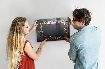 Magnetic marker board Golden confetti