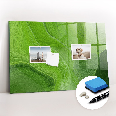 Glass dry erase board magnetic Modern waves