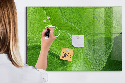 Glass dry erase board magnetic Modern waves
