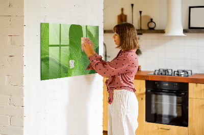 Glass dry erase board magnetic Modern waves
